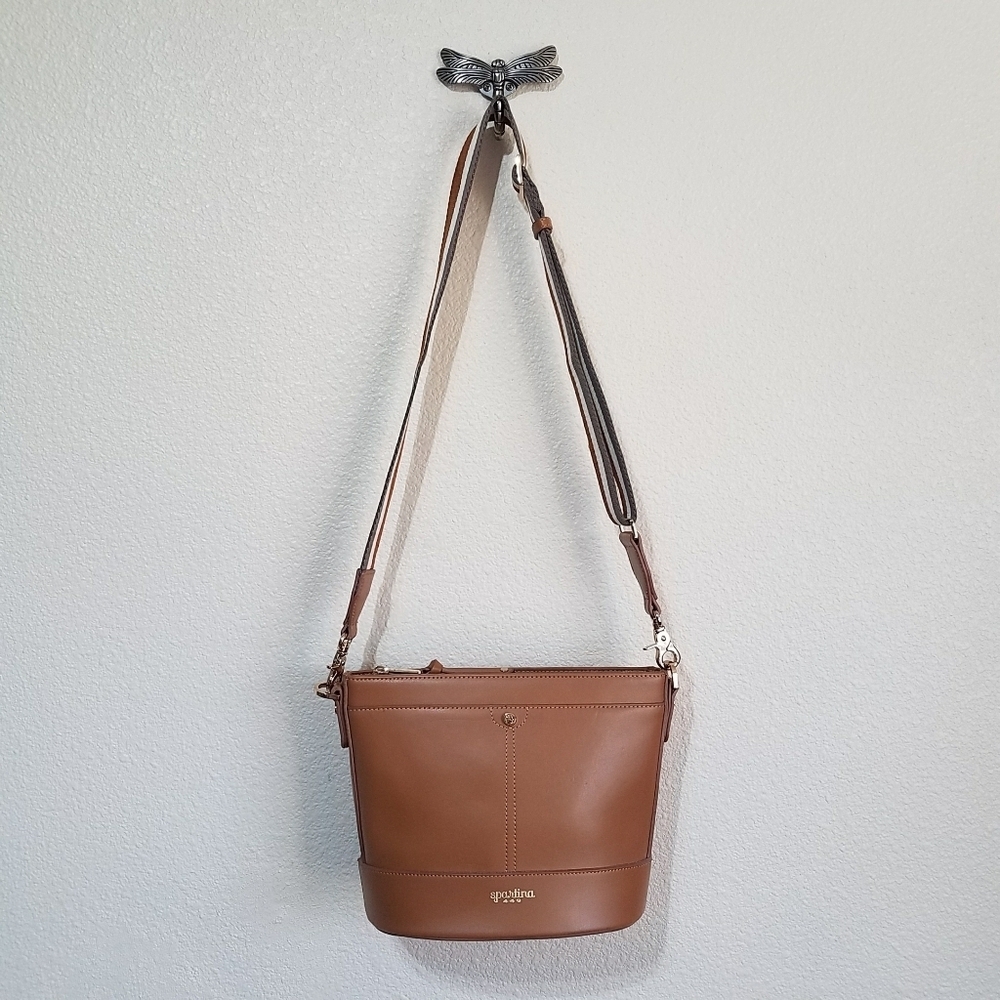 SPARTINA 449 Leather Bucket Shoulder Bag